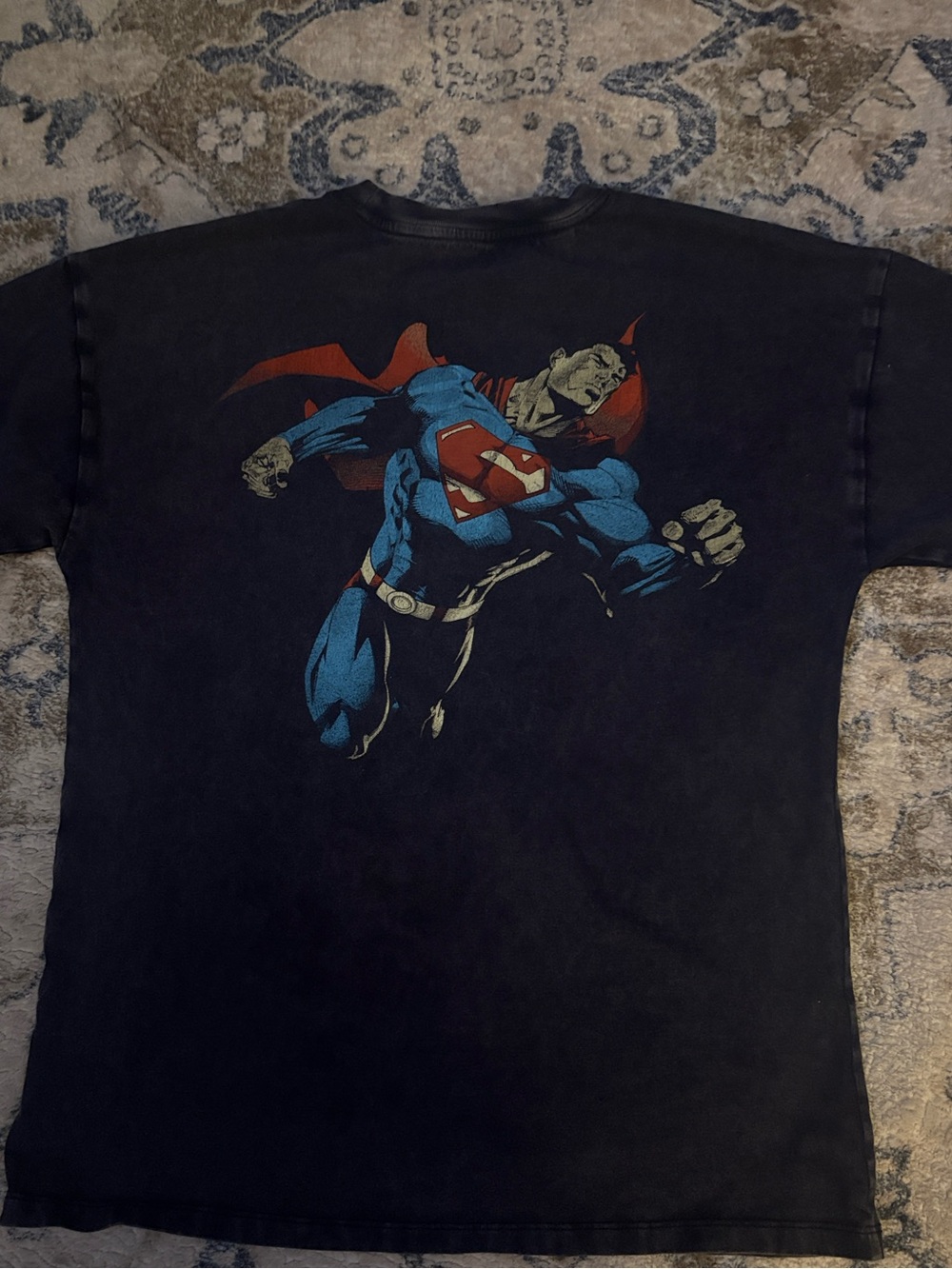 Kids Black Superman Graphic T-Shirt